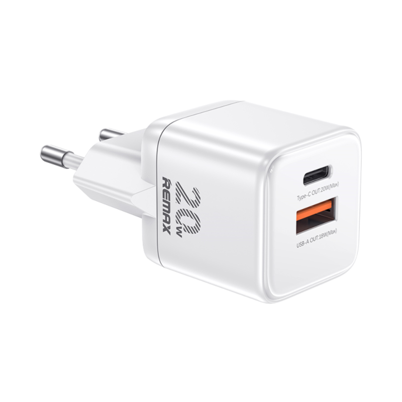 Chargeur 20W USB+Type-C REMAX Kings Series CA-18 - EU - Blanc — REMAX · Smarty Paris 18e